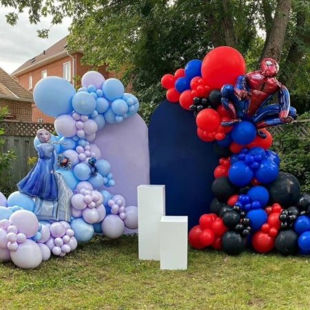 Frozen & Spider-Man Two Stand Backdrop Rental in Dubai