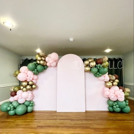 Safari Floral Three Stand Backdrop Rental in Dubai