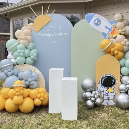 Space Theme Two Stand Backdrop Rental in Dubai