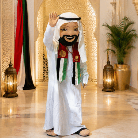 Arabian Man Amir Mascot Costume Rental in Dubai