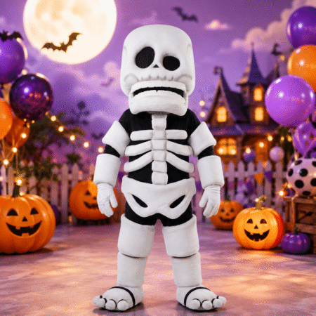 Halloween Skeleton Mascot Costume Rental in Dubai