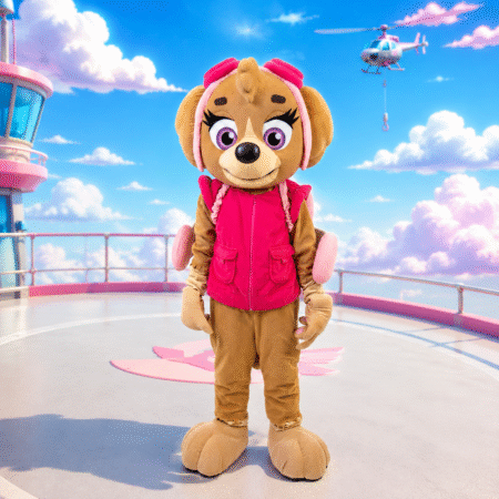 Paw Petrol Skye Rescue Puppy Mascot Costume Rental in Dubai
