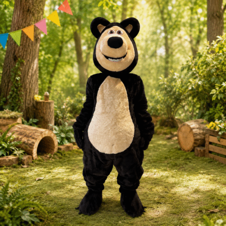 Masha-Inspired Bear Mascot Costume Rental in Dubai