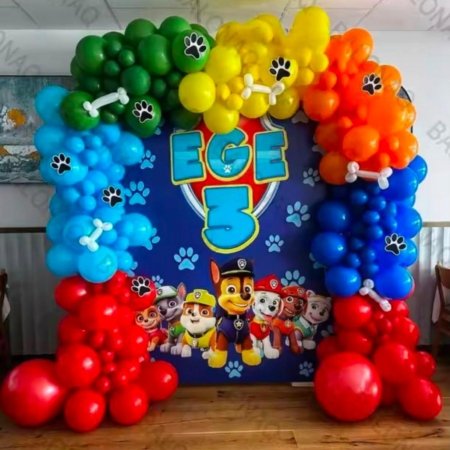 Paw Petrol Theme Balloon One Stand Backdrop Rental in Dubai