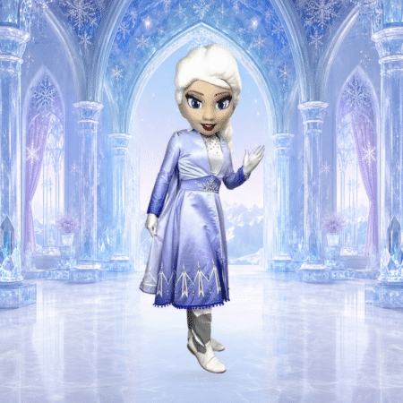 Frozen Elsa Mascot Costume Rental in Dubai