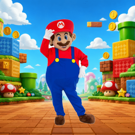 Super Mario Mascot Costume Rental in Dubai
