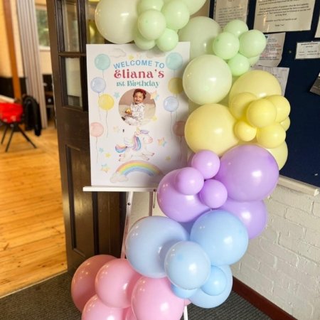 Unicorn First Birthday Welcome Board