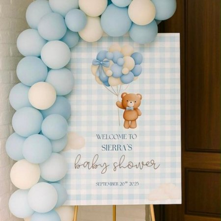 Teddy Bear Baby Shower Welcome Board